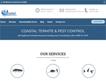 Tablet Screenshot of coastaltermite.com